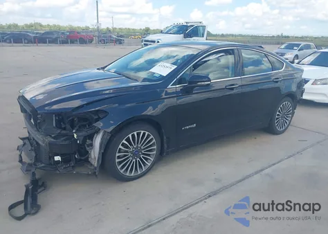 2018 Ford Fusion Hybrid Titanium из США, поврежденный, VIN 3FA6P0RU4JR280802